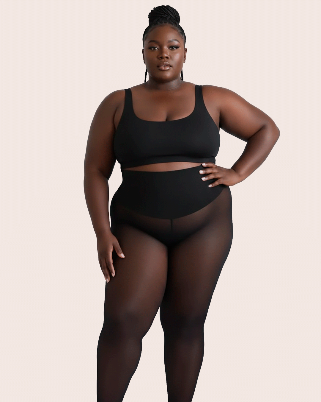 LuxeVeil Seamless Compression Sculpt Leggings